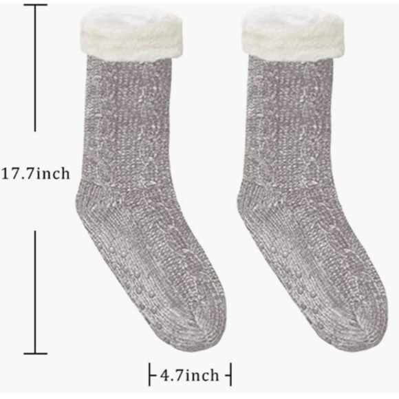 💙4/$20  Cable Knit Slipper Socks - Picture 2 of 5